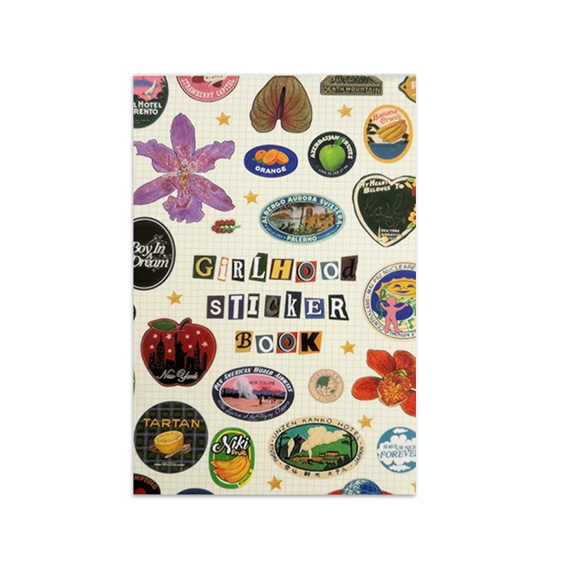 Vintage And Collectible Books - كتاب ملصقات جديد بتصميم عتيق للفتيات،