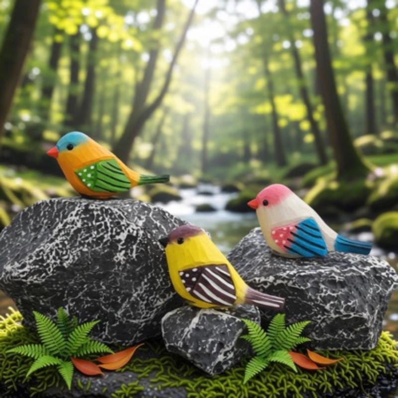 تماثيل طيور خشبية منحوتة يدويً - مراجعة Vintage Collectibles Store وسعره