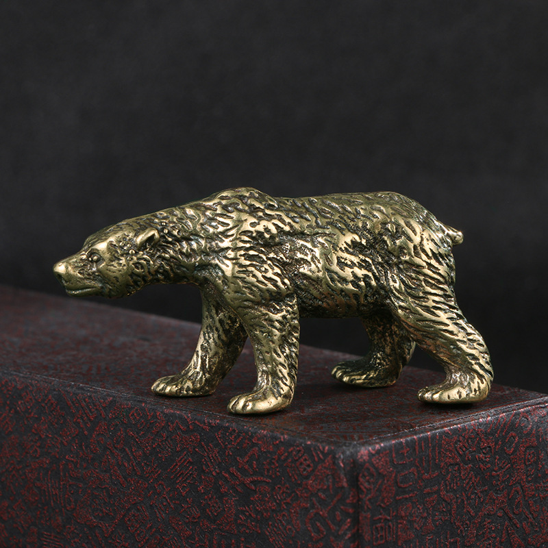 تمثال دب صيني عتيق من النحاس ا - مراجعة Vintage Collectible Bears وسعره