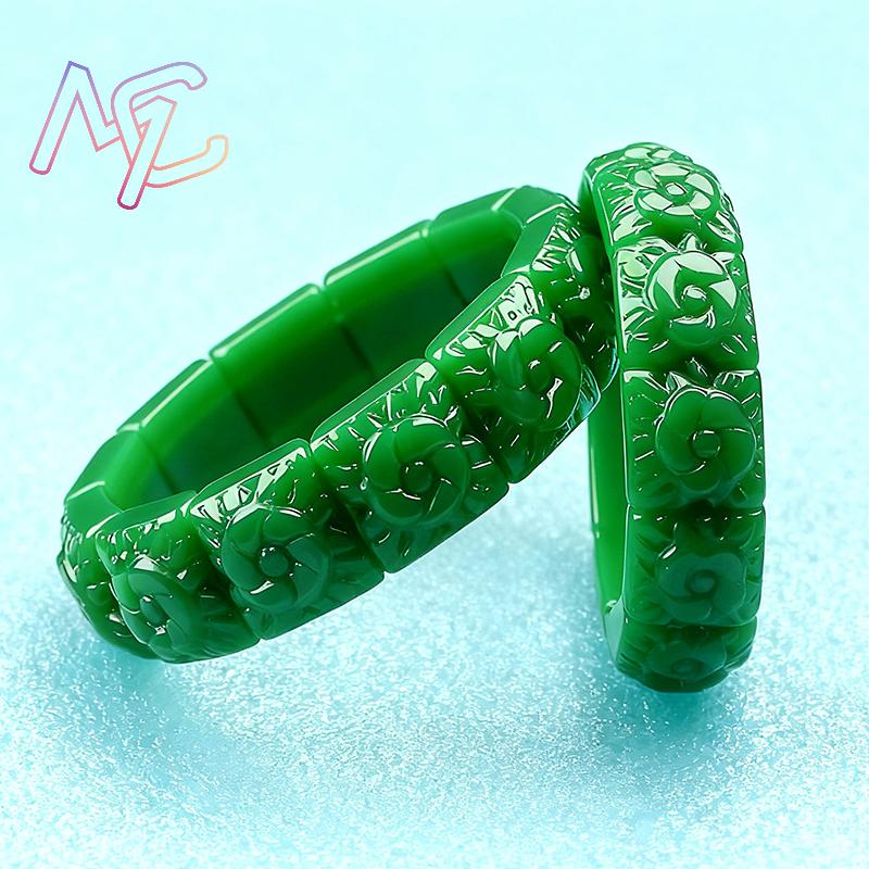 حقيقي اليشم زهرة سوار الإسورة  - مراجعة Vintage Jewelry Collection وسعره