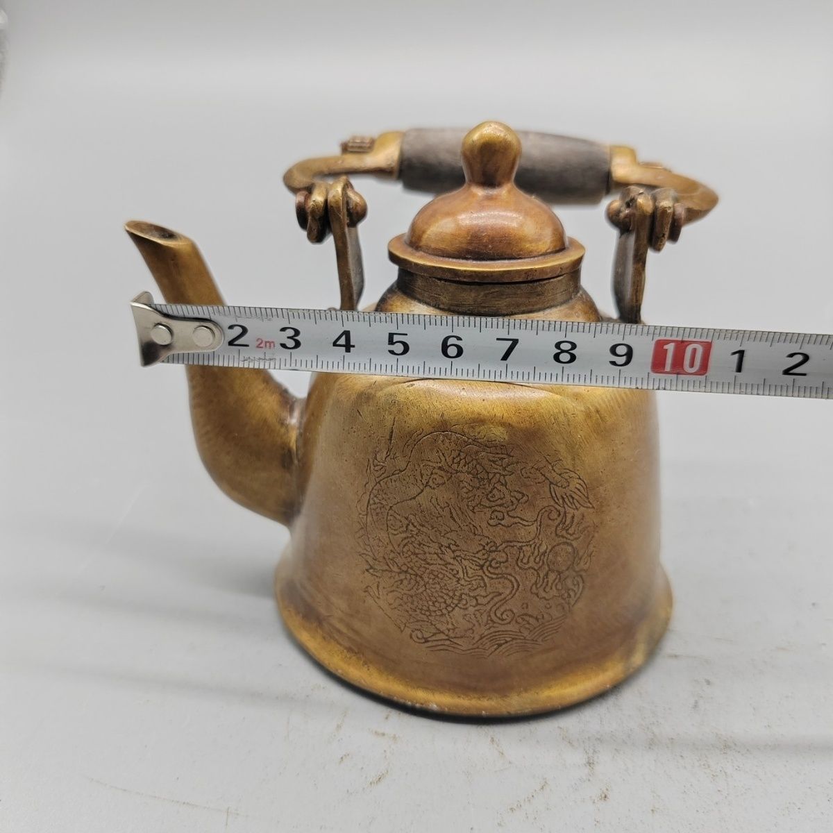 إبريق شاي نحاسي عتيق بمقبض رفع - مراجعة Collectible Vintage Wine وسعره