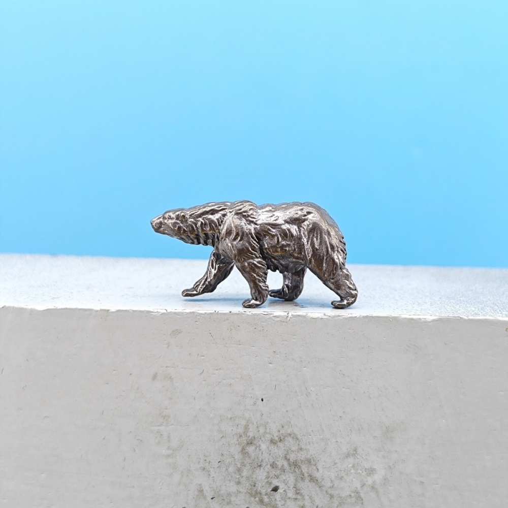 تمثال دب بني نحاسي عتيق للمشي، - مراجعة Vintage Collectible Bears وسعره