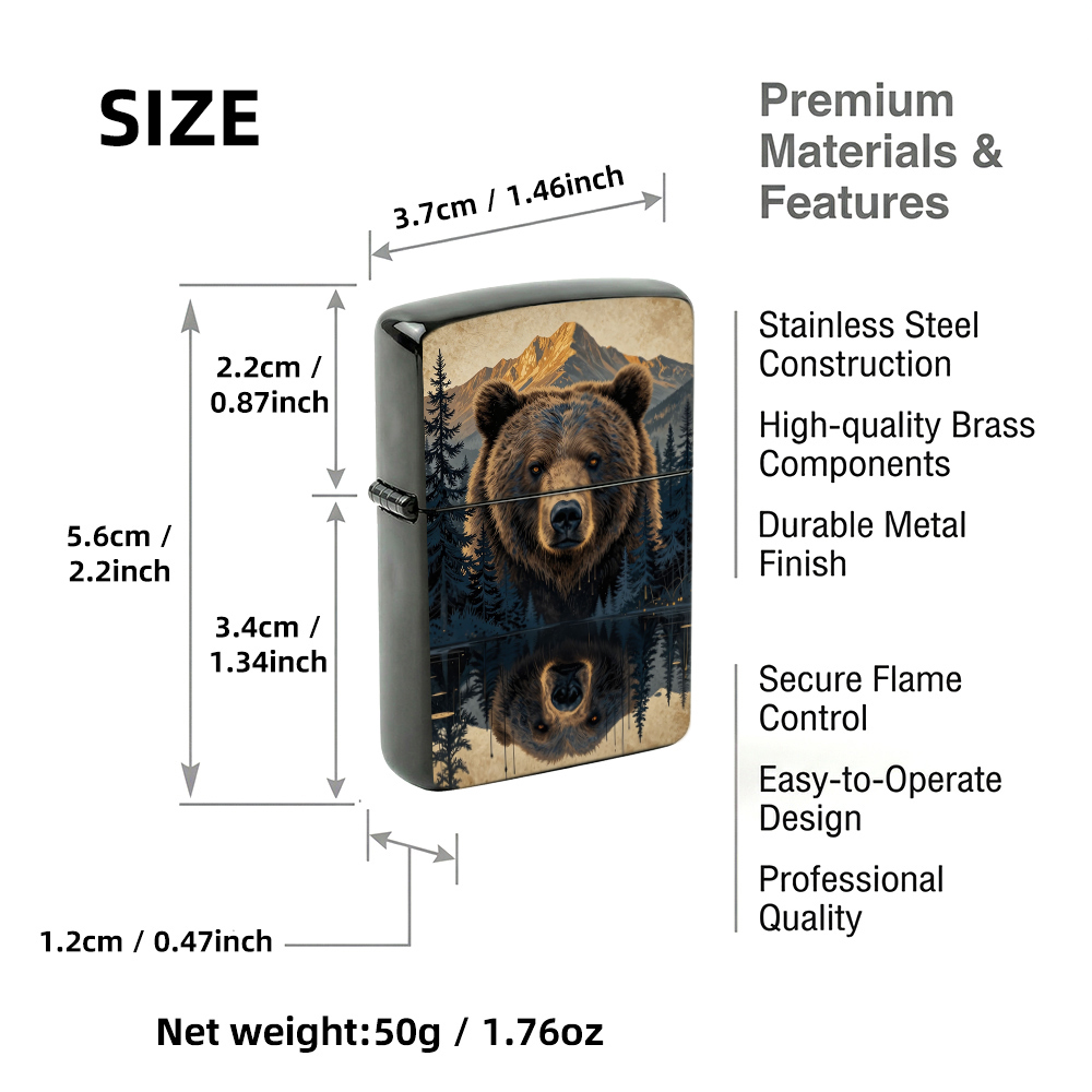 ولاعة بغطاء قابل للفتح بتصميم  - مراجعة Vintage Collectible Bears وسعره